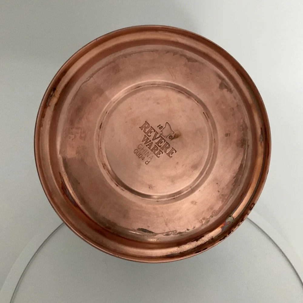 Revere Ware Copper Bottom 1801 CU04C D Whistling Tea Kettle Pot 1 quart small